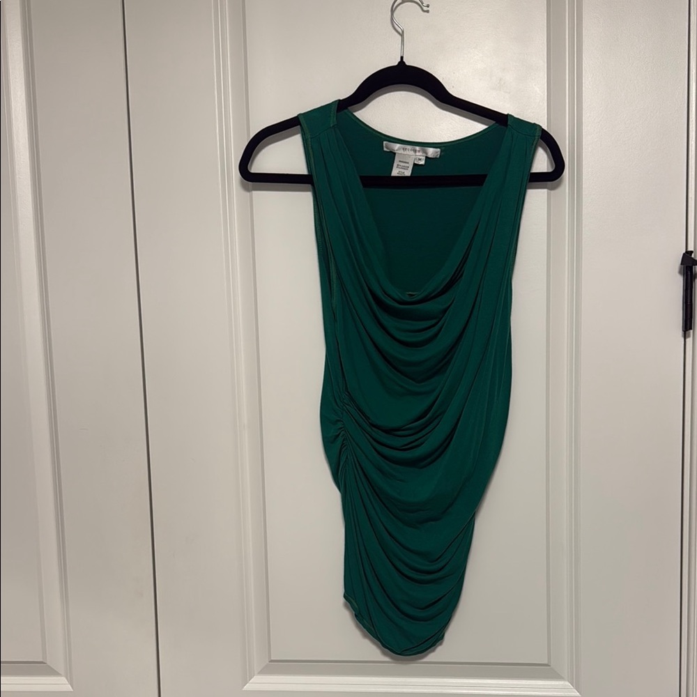 Studio M Green Draped Tank Top
